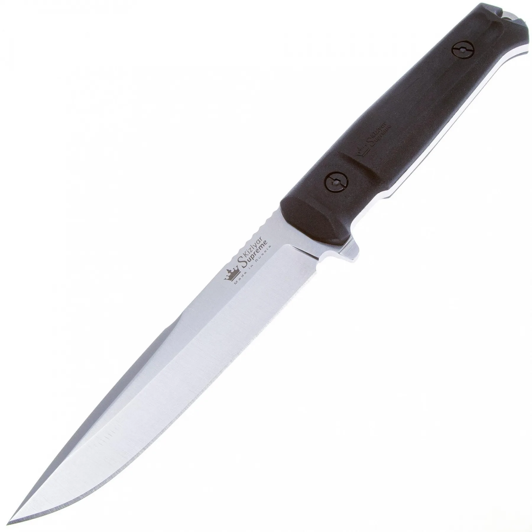 Нож Kizlyar Supreme DELTA D2 SW BKH Camo (StoneWash, Black Kraton Handle, Camo MOLLE Sheath)