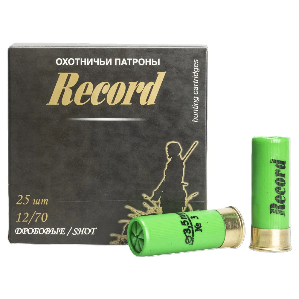 Патрон "Рекорд" б/к ув. осыпь 12/70 32 гр. NEW (пачка 25 шт, короб. 250)